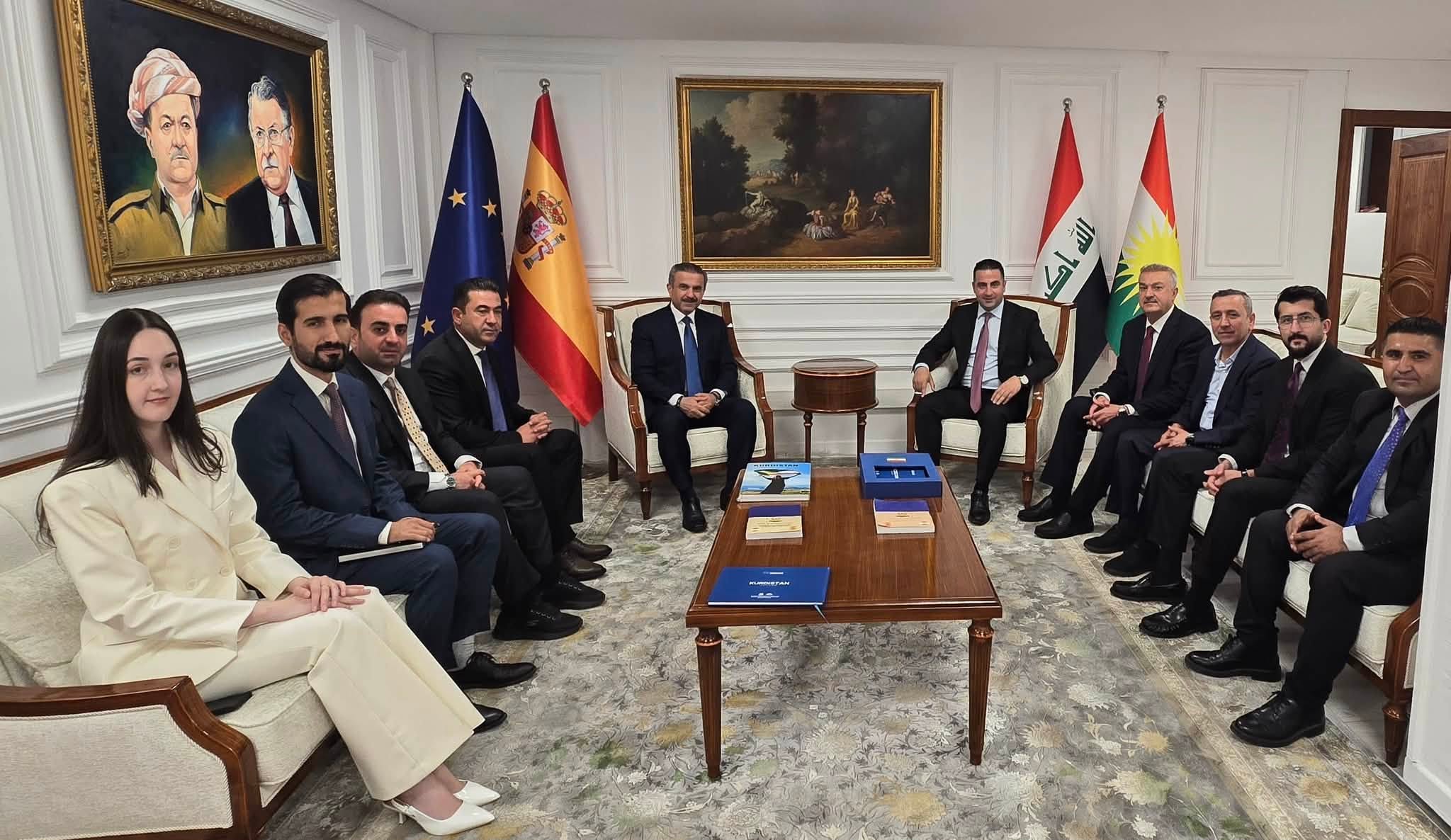 La Representación del Gobierno Regional del Kurdistán da la bienvenida al presidente de la Junta de Inversiones de la Región del Kurdistán en Madrid